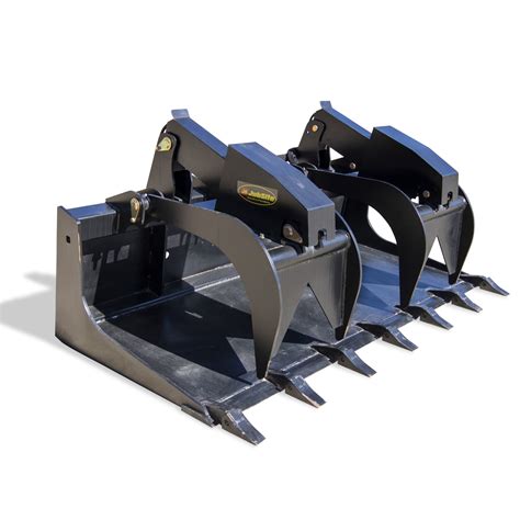 skid steer heavy duty grapple bucket|everything attachments grapple bucket.